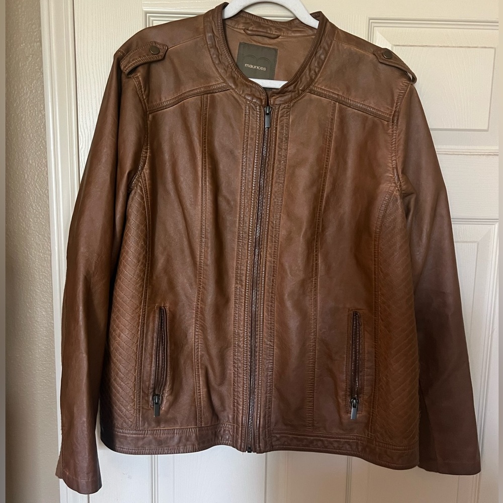 Brown Moto Jacket